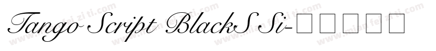 Tango Script BlackS Si字体转换